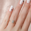 2.0 - 4.0  CT Radiant Cut CVD Diamond Hidden Halo Engagement Ring