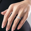 1.0 - 3.0 CT Cushion Cut CVD Diamond Hidden Halo & Pave Engagement Ring