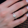 2.0 - 4.0 CT Round Cut CVD Diamond Hidden & Pave Engagement Ring