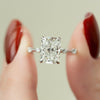 2.0 - 4.0  CT Radiant Cut CVD Diamond Dainty Engagement Ring