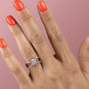2.0 - 4.0 CT Elongated Cushion Cut CVD Diamond Criss -Cross Style Engagement Ring