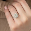 2.0 - 4.0  CT Radiant Cut CVD Diamond Halo & Pave Style Engagement Ring