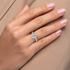 2.0 - 4.0 CT Oval Cut CVD Diamond vintage Engagement Ring