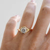 1.0 -3.0 Carats Round Shaped CVD Diamond Solitaire Style Engagement Ring