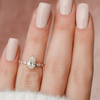 1.50 - 3.50 CT Pear Cut CVD Diamond Hidden Halo & Pave Engagement Ring