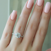 1.50 - 3.50 CT Round Cut CVD Diamond Pave Engagement Ring