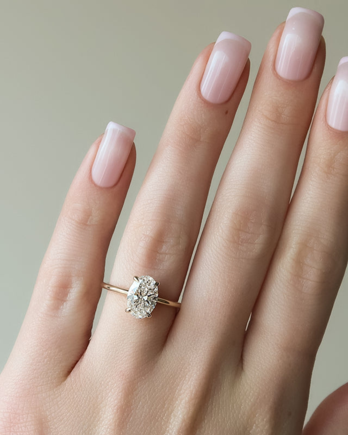 1.50 - 3.50 CT Oval  Cut CVD Diamond Hidden Halo Engagement Ring