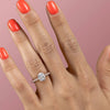 2.0 - 4.0 CT Elongated Cushion Cut CVD Diamond Hidden Halo & Pave Style Engagement Ring