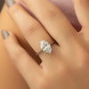 2.0 - 4.0 CT Marquise Cut CVD Diamond Solitaire Engagement Ring