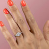 2.0 - 4.0 CT Elongated Cushion Cut CVD Diamond Cluster Engagement Ring