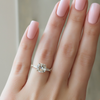 2.0 - 3.0 CT Cushion Cut CVD Diamond Pave Engagement Ring