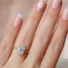 2.0 - 4.0 CT Elongated Cushion Cut CVD Diamond Hidden Halo Engagement Ring