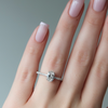 1.0 -3.0 CT Oval Cut CVD Diamond Pave Engagement Ring