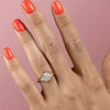 2.0 - 4.0 CT Elongated Cushion Cut CVD Diamond Cluster Engagement Ring
