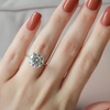 2.0  -  4.0 CT Round Cut CVD Diamond Solitaire Engagement Ring