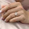 1.0 - 3.0 CT Round Cut CVD Diamond Hidden Halo & Pave Engagement Ring