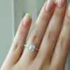 2.0 - 4.0 CT Elongated Cushion Cut CVD Diamond Twig Pave Style Engagement Ring