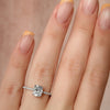 2.0 - 4.0 CT Elongated Cushion Cut CVD Diamond Hidden Halo & Pave Style Engagement Ring