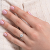 1.0 - 3.0 CT Round Cut CVD Diamond Solitaire Engagement Ring