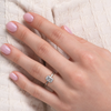 2.0 - 4.0  CT Radiant Cut CVD Diamond Solitaire Engagement Ring