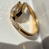 1.50CT-2.50CT Yellow Pear Cut Moissanite Diamond Antique Engagement Ring