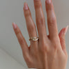 1.50CT-2.50CT Yellow Pear Cut Moissanite Diamond Antique Engagement Ring