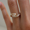 1.50CT-2.50CT Yellow Pear Cut Moissanite Diamond Antique Engagement Ring
