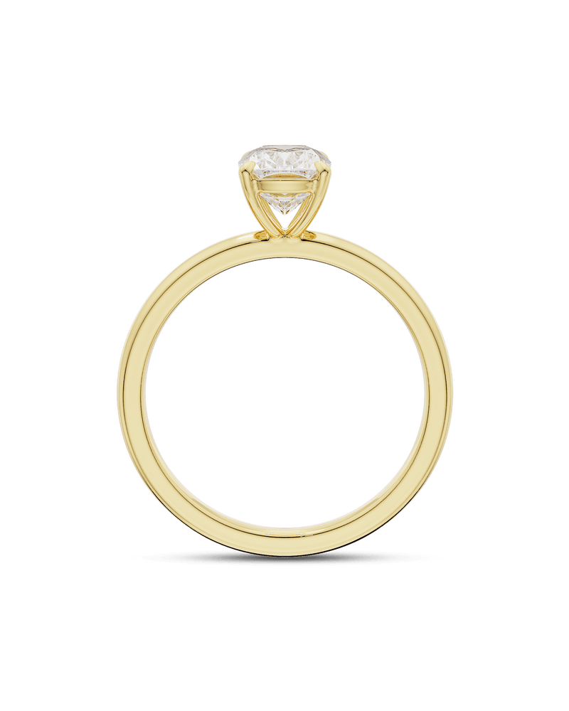 2.5 -4.5 CT Cushion CVD Diamond Solitaire Engagement Ring