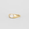 1.0CT-2.0CT Superb Scissor Cut Moissanite Diamond East West Flush Engagement Ring