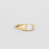 1.0CT-2.0CT Superb Scissor Cut Moissanite Diamond East West Flush Engagement Ring