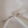 1.5- 2.50 Carats Oval CVD Diamond Solitaire Setting Engagement Ring