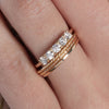 0.40CTW Round Brilliant Cut Half Eternity 5 Stone Wedding Band