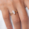 1.0CT Marquise Cut Solitaire Moissanite Engagement Ring