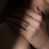 1.0CT-2.0CT Oval Cut Unique Wave Diamond Engagement Ring