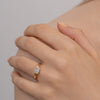 1.0CT-2.0CT East West Emerald Cut Moissanite Diamond Engagement Ring