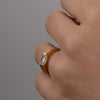 1.0CT-2.0CT East West Emerald Cut Moissanite Diamond Engagement Ring