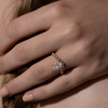 1.0CT-2.0CT Oval Cut Moissanite Diamond Bubble Engagement Ring
