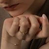 1.0CT-2.0CT Pear Cut Moissanite Diamond Puff Engagement Ring