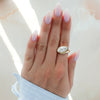 The Ultimate Elongator: Contoured Club Marquise Ring