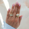 The Ultimate Elongator: Contoured Club Marquise Ring