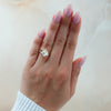Architectural Perfection: Tilted Asscher Split Shank Ring
