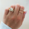 Architectural Perfection: Tilted Asscher Split Shank Ring