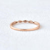 0.10CTW Round Brilliant Cut Half Eternity Thine Vintage Wedding Band