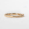 0.20 CTW Round Brilliant & Baguette Cut Half Eternity Wedding Band