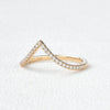 0.15 CTW Round Brilliant Cut Curved Eternity Wedding Band