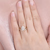 1.80CT Pear Moissanite Solitaire Bridal Ring Set