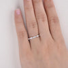 0.15CTW Round Brilliant Cut Moissanite Vintage Matching Wedding Band