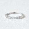 0.20CTW Round Brilliant Cut Half Eternity Perfect Moissanite Wedding Band
