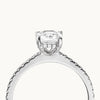 1.50 I 2.50 I 3.50 CT Radiant Cut CVD Diamond Pave Setting Engagement Ring