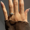 1.0CT-2.0CT Oval Cut Moissanite Unique Pave Diamond Engagement Ring